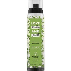 2x Love Beauty and Planet Hairspray Coconut Milk & White Jasmine 6.8oz Med Hold